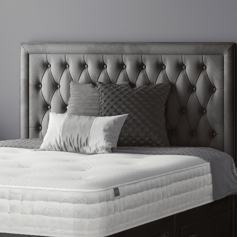 Gallego Divan Bed Base, Charcoal, 4 Drawers, Double (4'6)