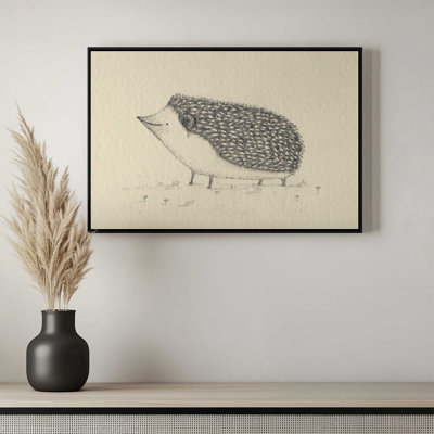 Impression sur toile, hérisson monochrome par Sophie Corrigan