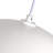 15.75" Adjustable White Dome Pendant Light-988963751