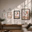 Balloons Above Desert Boho - Framed Print-746942505-746942509