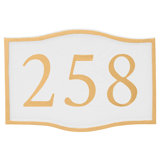 Serif 1-Line Wall Address Plaque