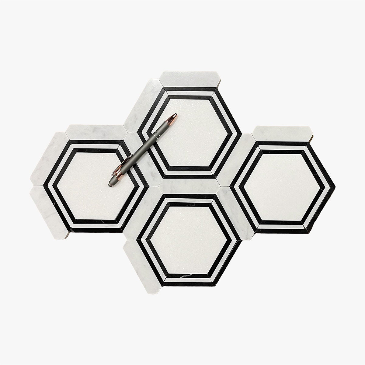 Direct Stone Source Polihsed Hexagon 12 X 11 Marble Honeycomb Mosaic direct-stone-source-polihsed-hexagon-12-x-11-marble-honeycomb-mosaic