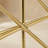 Gold Wire Napkin Holder, Geometric Metal Freestanding Stand with Open Triangular Frame