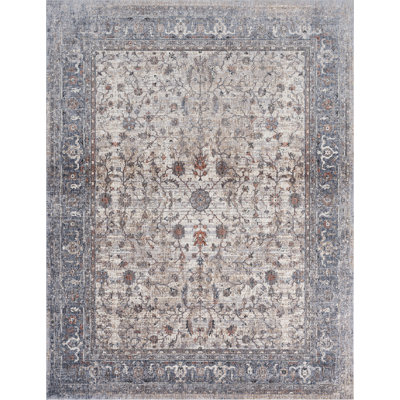 6 Oriental Area Rug in Ivory