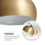 Amara 200cm Gold Arched Floor Lamp