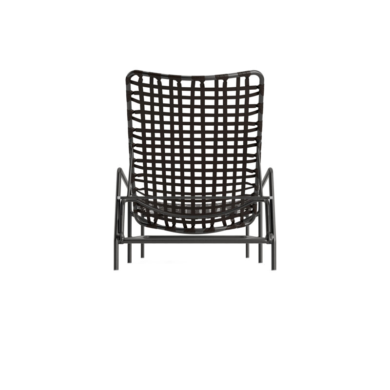 Kantan Outdoor Chaise Lounge, Coffee/Textured Pewter