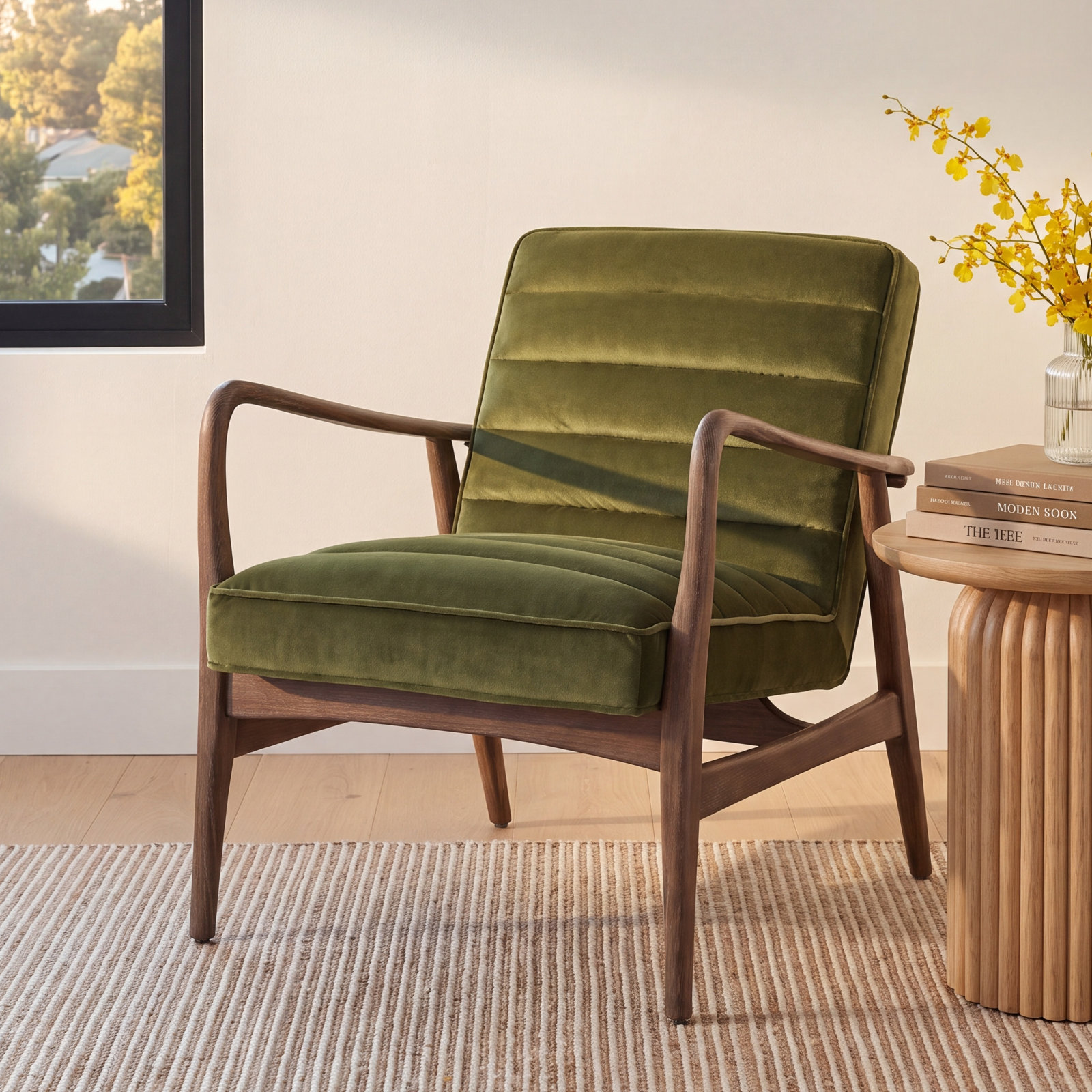 Renna Armchair, Green