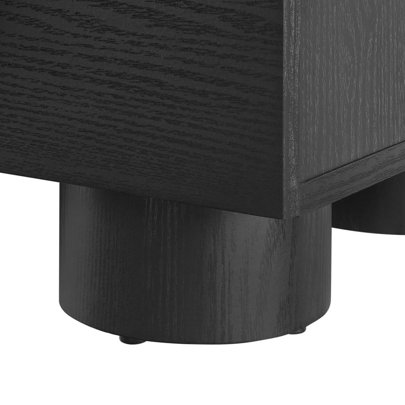 Sonnet 2-Drawer Nightstand, Black