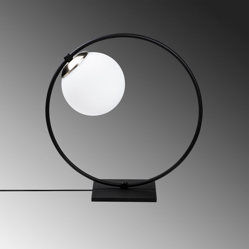 Lampe de table noire 12,6 "Dmitri