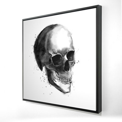 " Black And White Skull "