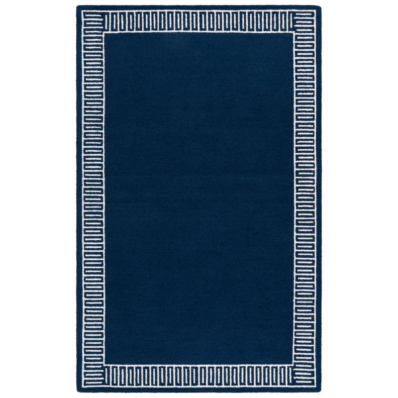 Metro 465 Hand Tufted 80% Wool; 20% Cotton Geometric Rug, Rectangle 8' x 10'