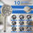 10" Shower Head, High Pressure Rainfall Handheld Shower Combo, Extension Arm,10-Spray Handheld Showerhead,71" Long Hose, 3-Way Diverter-119691188