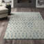 Tapis géométrique performance en laine touffeté Eubank-33394062