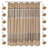 Julo Striped Shower Curtain with Hooks Included