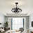 Arlo Caged Ceiling Fan with Lights, Remote Control & Reversible Motor (Bulb Not Included)-1891236066