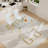 Leelou 4 - Person Four Leg Base Dining Set-1190064624-1190064631