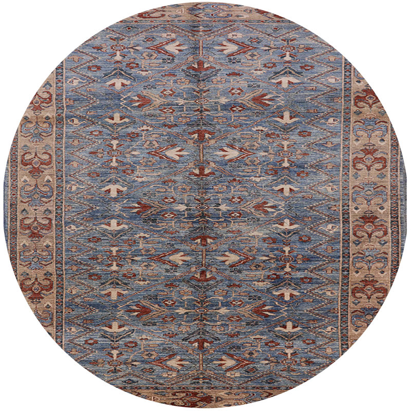 Moroccan Indoor Rug, Round 8'