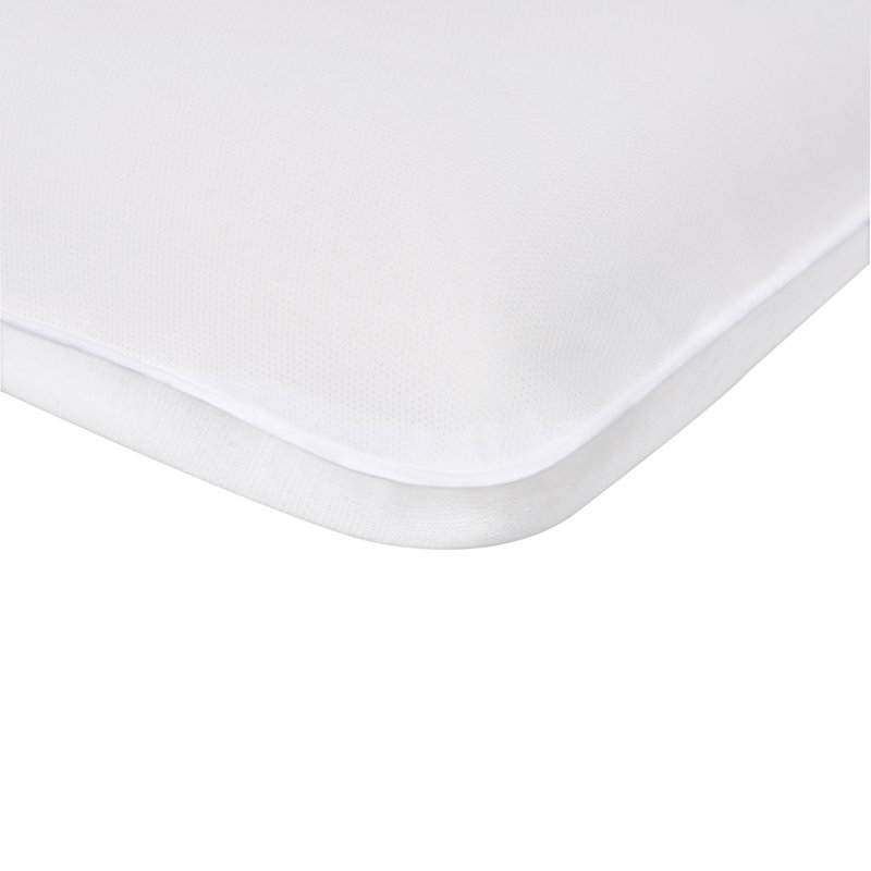 Standard White Memory Foam Bed Pillow with Washable Cover