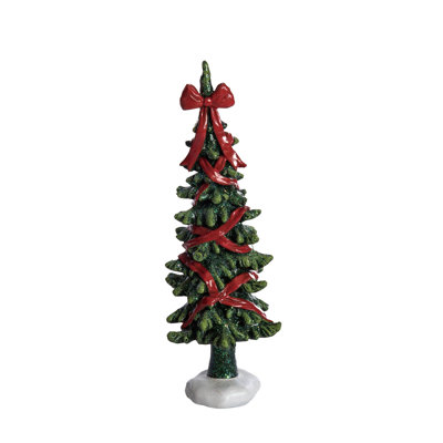 Multicolor Resin Bow Tree Decor - Unique Decorative Object for Indoor Use, Stunning Tabletop Tree Sculpture Perfect for Christmas, Gift Giving, and Hostess Gifts - Elevate Your Holiday Decor!