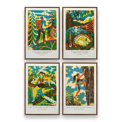 Take the Long Way, Set of 4 Prints