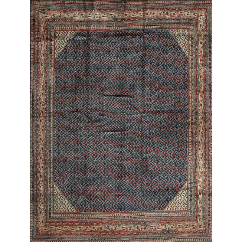 Tapis gris Southwestern, Rectangle 5 pi x 7 pi