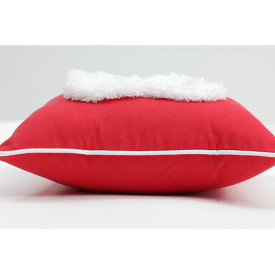 Valentines Cotton Outdoor Reversible Throw Pillow
