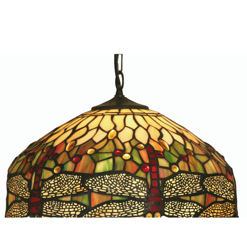 Dragon Fly 1 - Light Dome Pendant, 24cm H x 40cm W x 40cm D