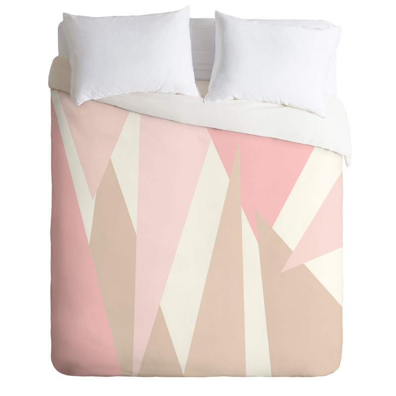 Ensemble de housse de couette Blush Mod, Housse de couette pour très grand lit et 2 très 