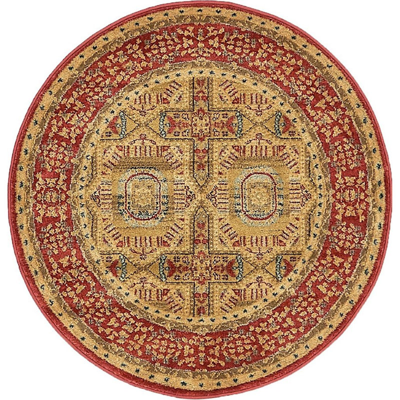Ophelia Oriental Indoor Rug, Round 8'