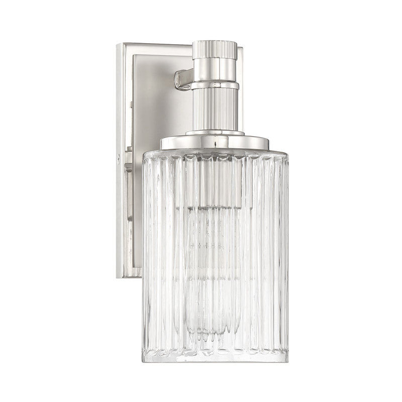 Bromford Vanity Light in Silver/Polished Nickel, Silver/Polished Nickel