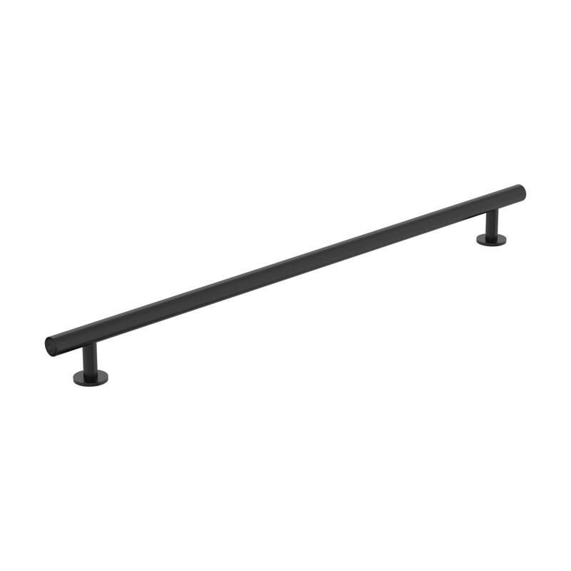 Radius Bar Pull, Matte Black, 12.625"