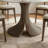 Aurora 39"/43" Modern Round Dining Table With Hand-Crafted Solid Wood Pedestal Base -  Circular Kitchen Table For Small Spaces & Breakfast Nooks-1902396410-1902396413-1902396415