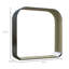 Support de rangement pour bois de chauffage en acier galvanisé avec rebord caoutchouté