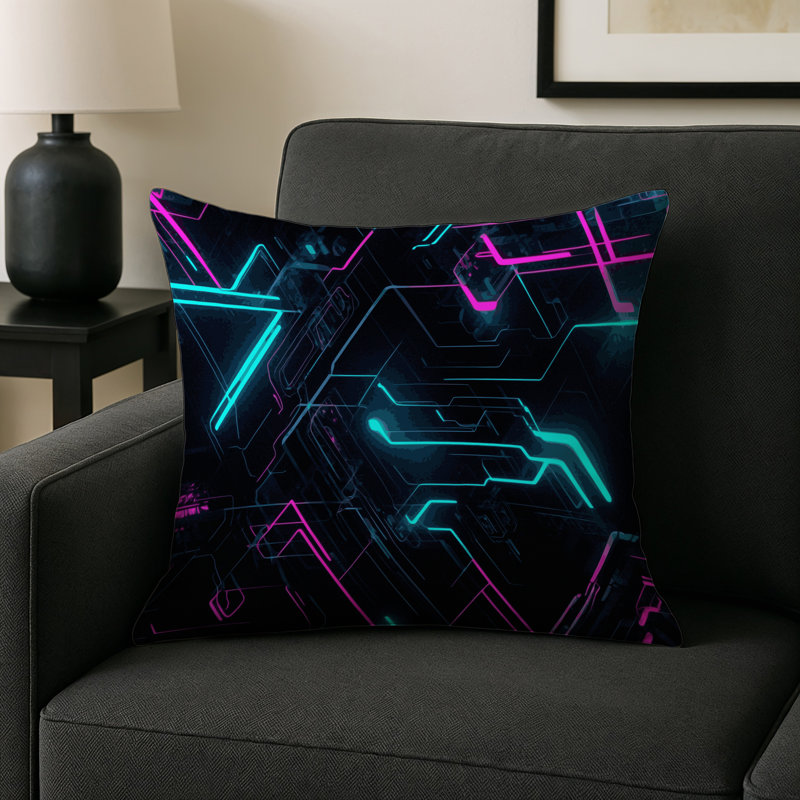 Hyper Spectra Indoor And Outdoor Throw Pillow, Square 18"