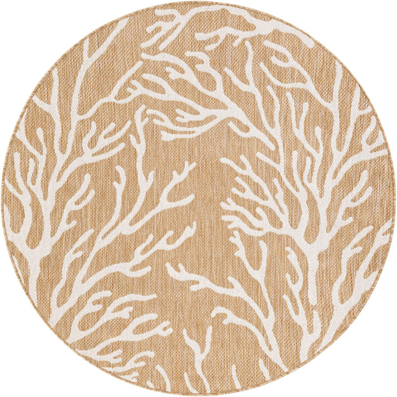 Contemporary Azilynn Area Rug, Round 5'3"