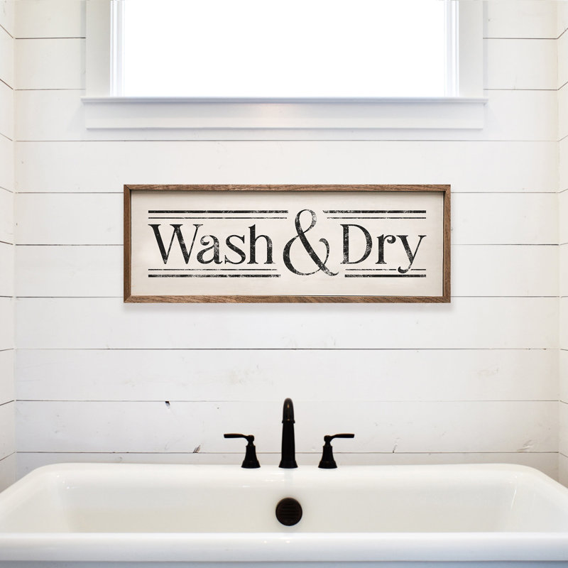 Wash And Dry Lines - blanc, H 4 po x l 12 po