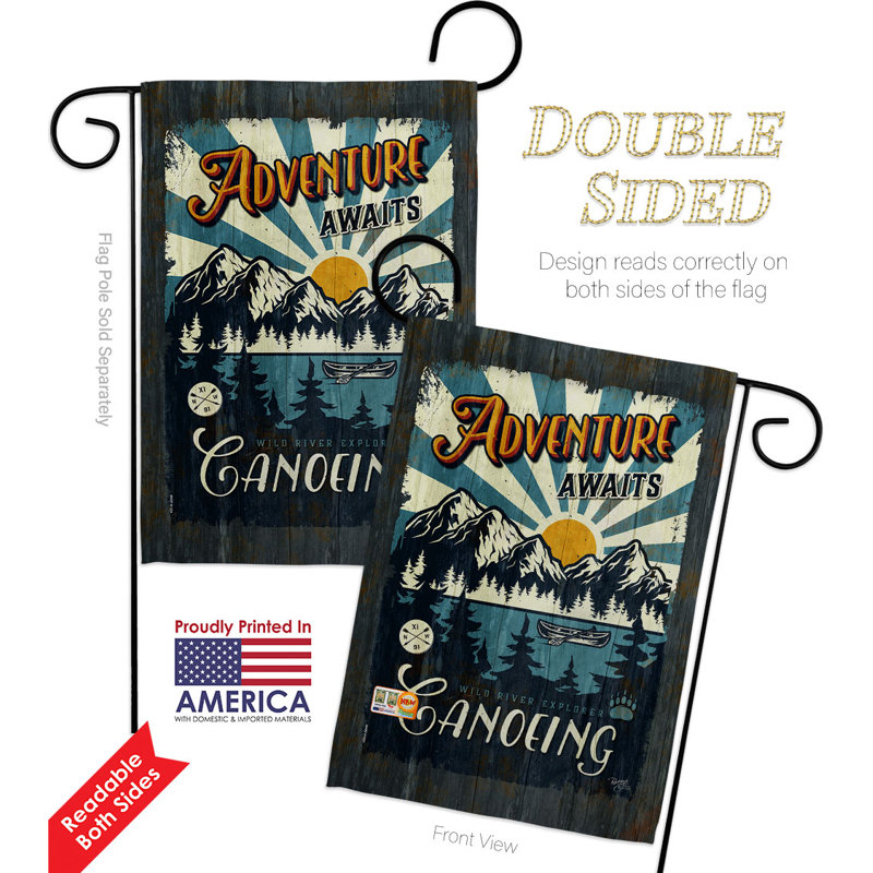 Double Sided 18.5'' H x 13'' W Polyester Garden Flag