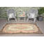 Tapis brun antique à motif floral turc Oushak idéal pour la cuisine - Article 10282