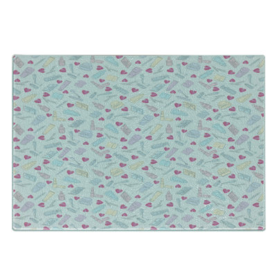 East Urban Home Glass Pastel Cutting Board