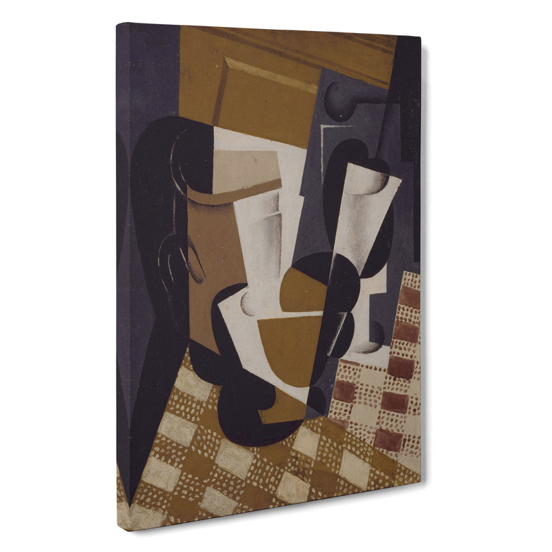 Jug And Glass by Juan Gris - Wrapped Canvas, 50cm H x 35cm W x 3cm D