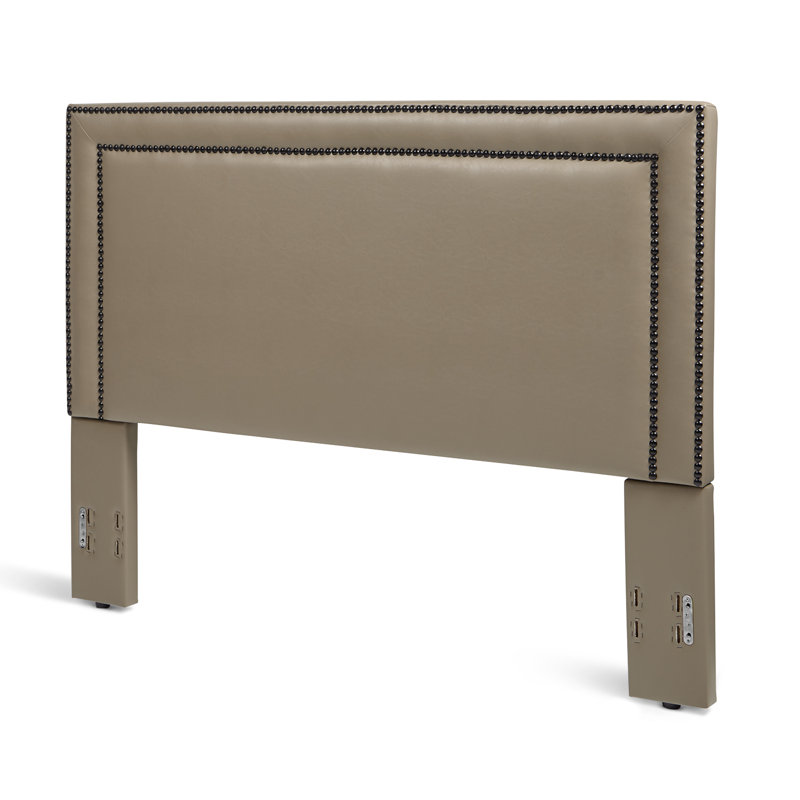 Tête de lit tapissier Kharbanda, Double/grand, Taupe