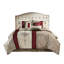 Édredon pour grand lit rouge avec coussin décoratif 16 po et 3 coussins décoratifs-129906174-129906173