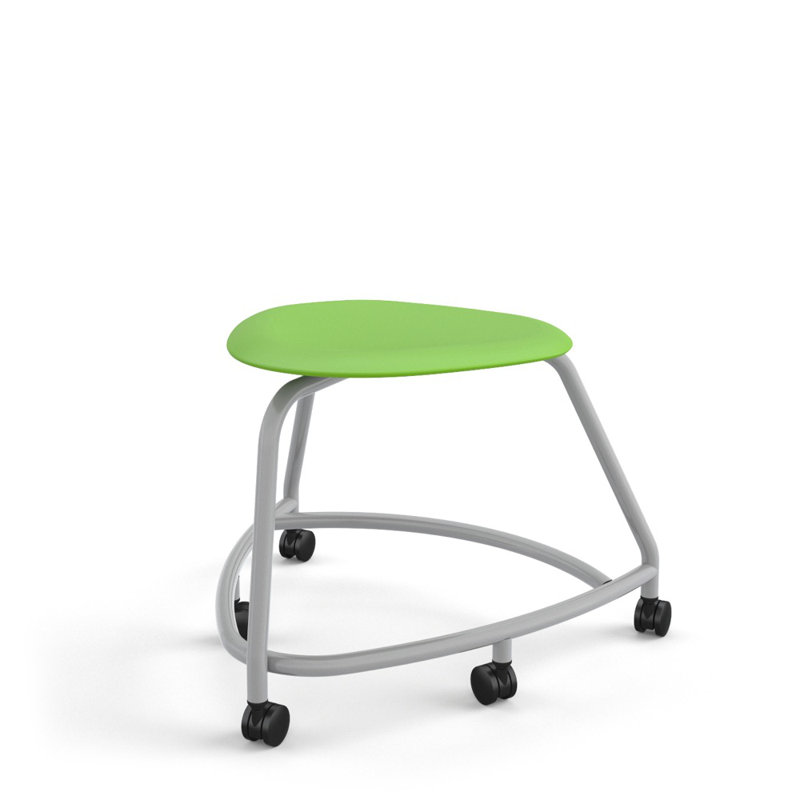 Chaise 360, roulettes rigides, Roulettes souples, Green Apple, 18"