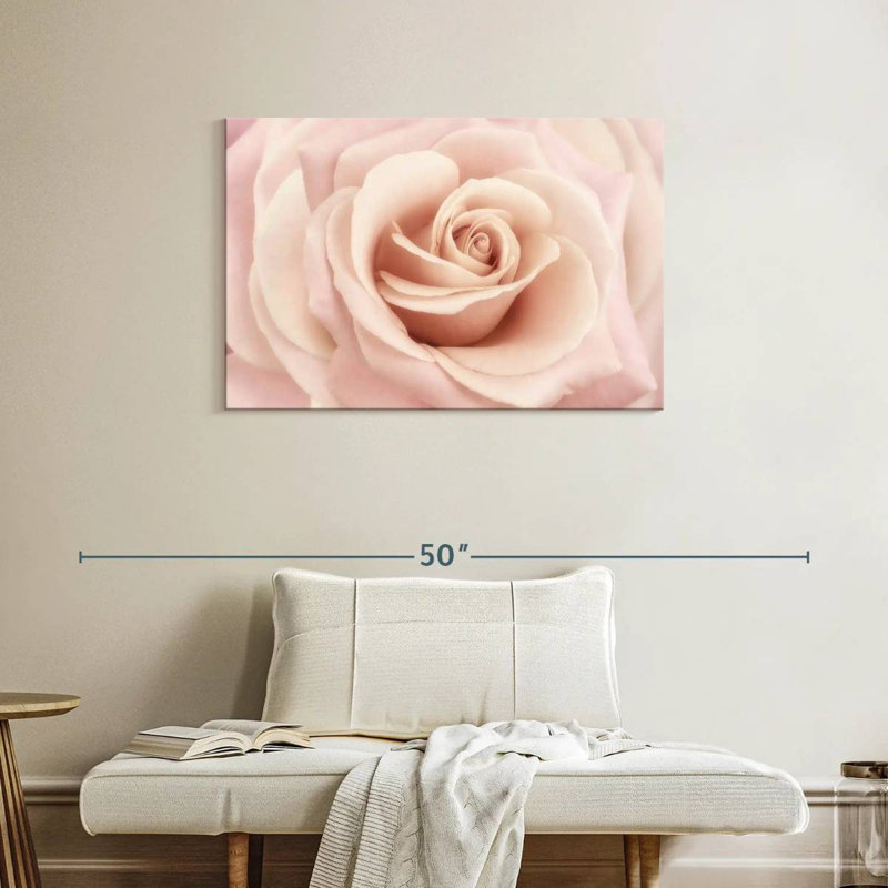 Harnek Peach Pink Rose, 24" H x 36" W