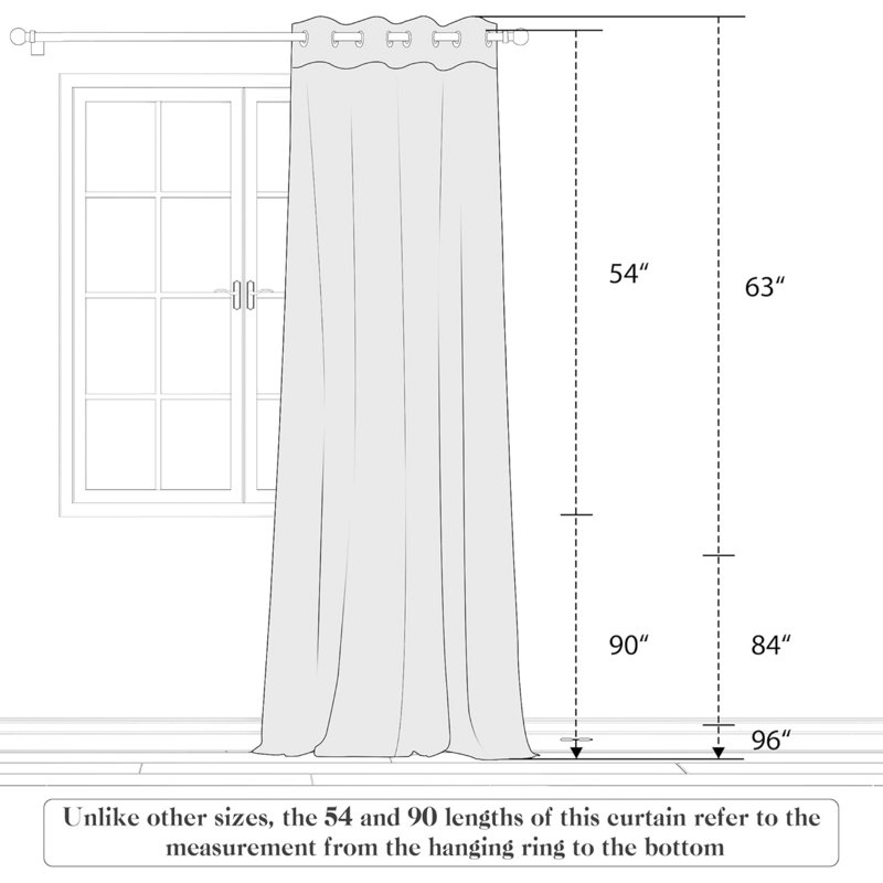 Semi Sheer Curtain Panel Pair