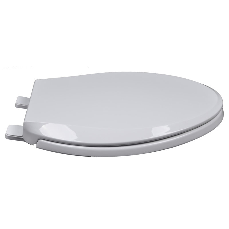 Elongated Toilet Seat and Lid, White