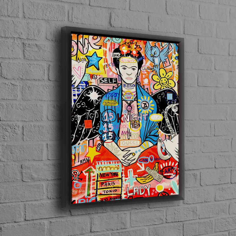 Print on Canvas, 25 cm H x 35 cm W, Framed Print without Mat, Black