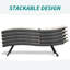 Ensemble de 2 chaises longues de patio