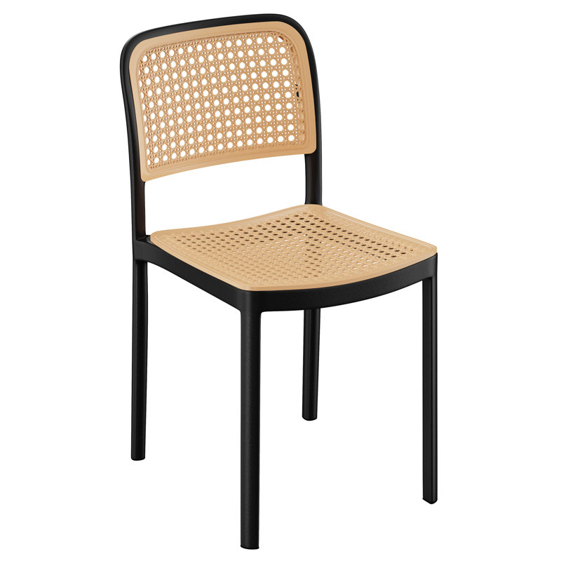 Brewer 46cm H Stacking Side Chair in Black