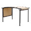 & Weather - Pergola d'extérieur - 12 x 9 pi, auvent rétractable, abri de jardin beige pour jardins avec cadre en acier, Expositions